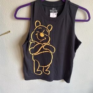 Disney Winnie the Pooh Black Kids Tank Top